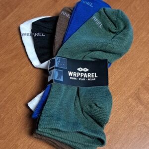 Men's Crew Sock Pack — Green, Blue, Brown, Black, White